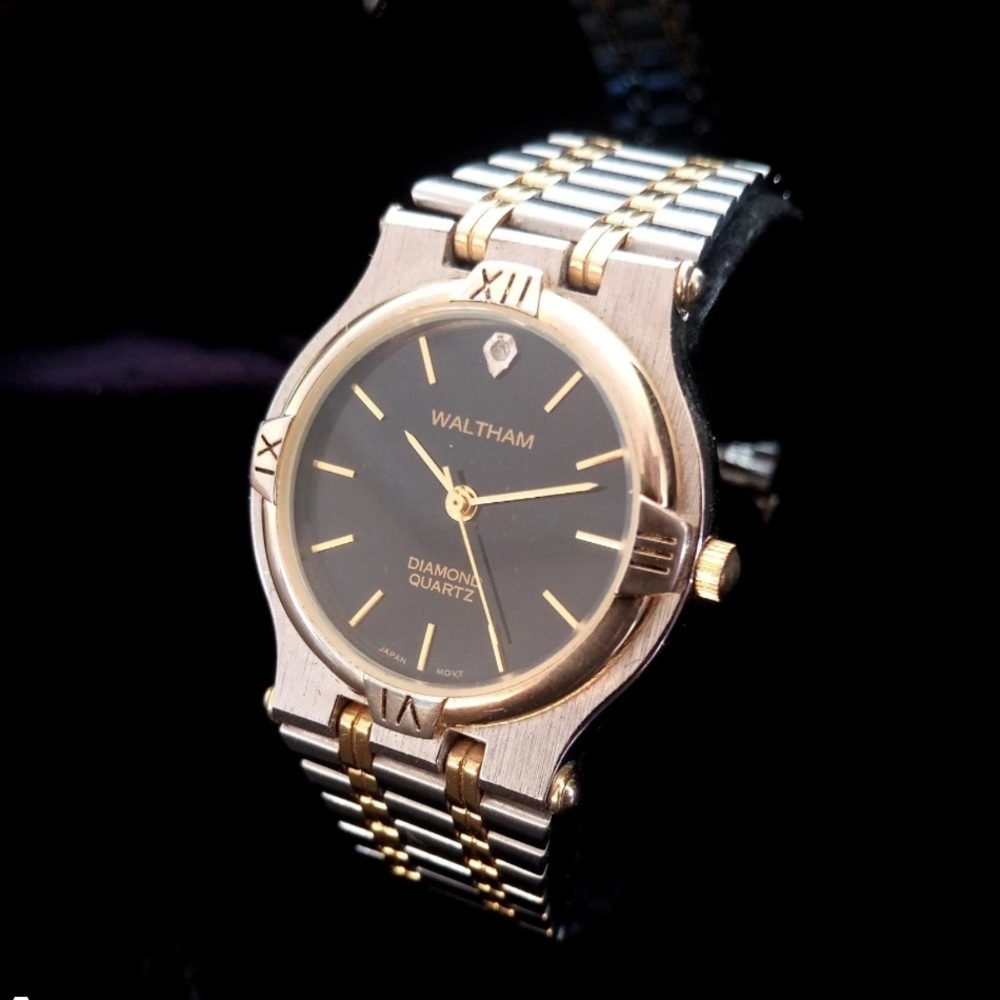Vintage Waltham Diamond Quartz Watch